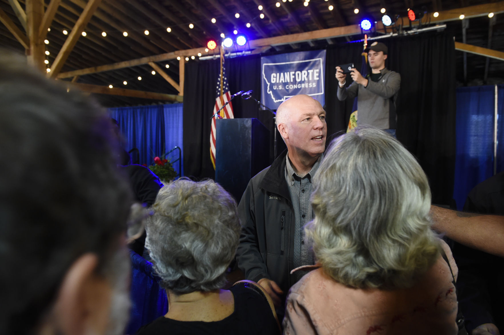 Greg Gianforte rally with Donald Trump Jr.